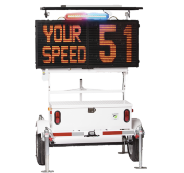 Solar Powered SpeedAlert with ATS 5 Trailer